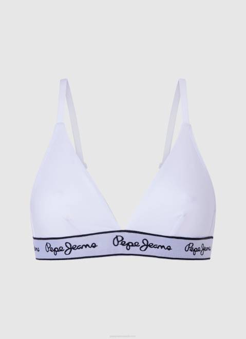 Pepe Jeans Classic Thong With Printed Logo Women White Z22X541