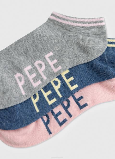 Pepe Jeans Sandi 3-Pack Socks Women Pale Pink Z22X555
