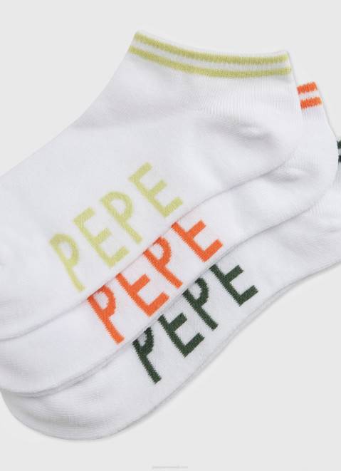 Pepe Jeans Sandi 3-Pack Socks Women White Z22X561