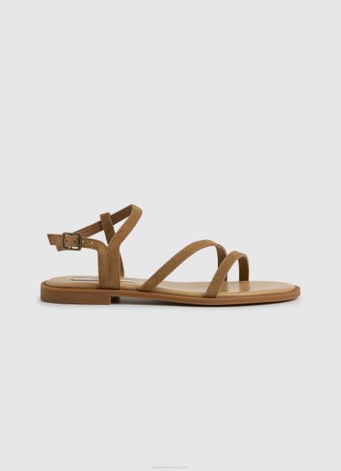 Pepe Jeans Hayes Folk Suede Flat Sandals Women Hide Z22X668