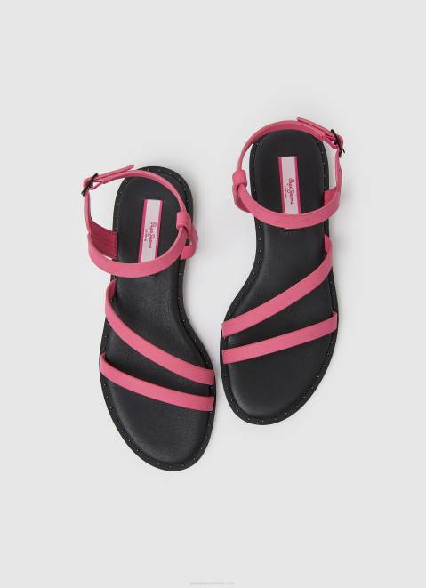 Pepe Jeans Hayes Juice Flat Sandals Women Bubble Gum Z22X666
