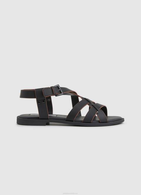Pepe Jeans Hayes Rome Flat Sandals Women Black Z22X657