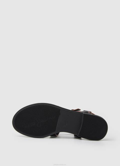 Pepe Jeans Hayes Rome Flat Sandals Women Black Z22X657