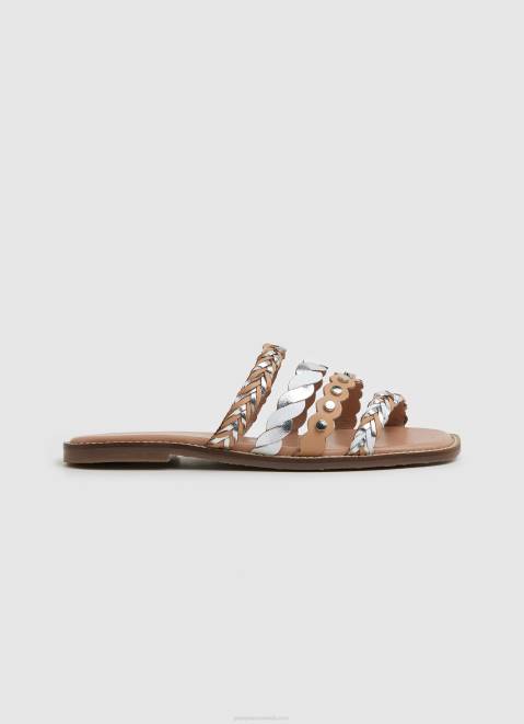 Pepe Jeans Irma Multistraps Leather Sandals Women Bare Z22X662