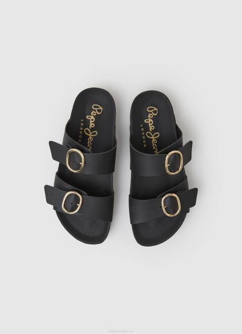Pepe Jeans Oban Anatomical Sandals Women Black Z22X653
