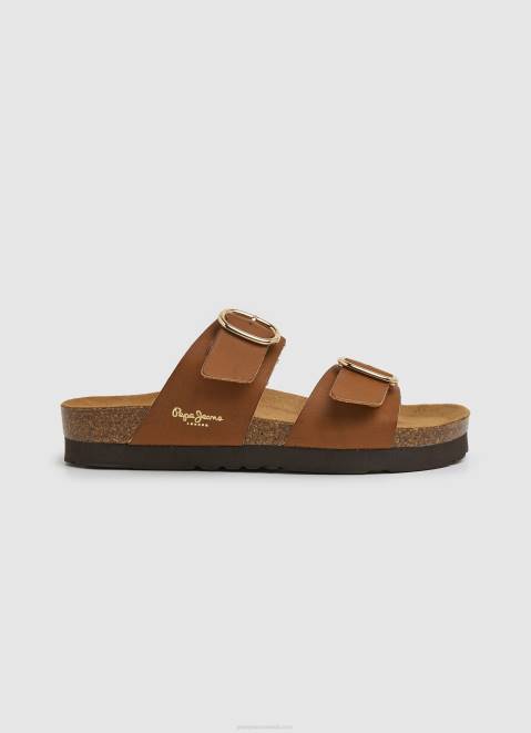 Pepe Jeans Oban Anatomical Sandals Women Tan Z22X654