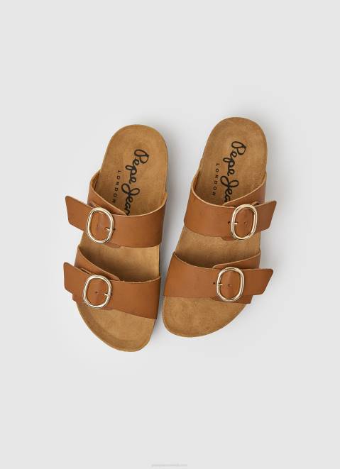 Pepe Jeans Oban Anatomical Sandals Women Tan Z22X654