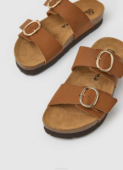 Pepe Jeans Oban Anatomical Sandals Women Tan Z22X654