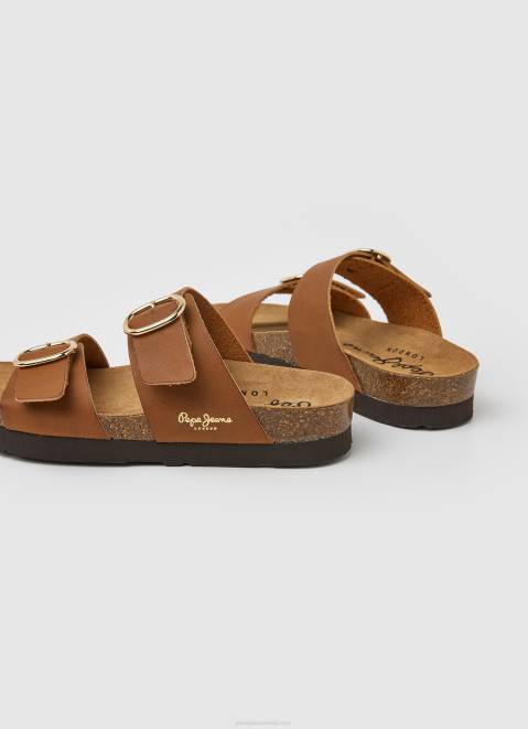 Pepe Jeans Oban Anatomical Sandals Women Tan Z22X654
