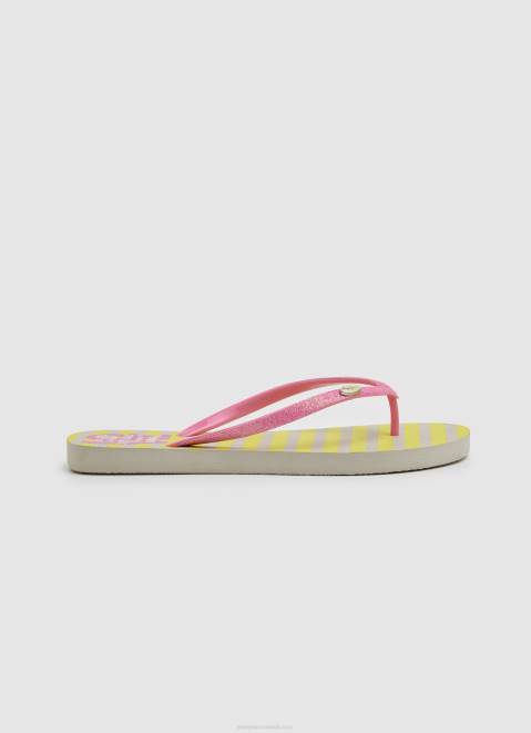 Pepe Jeans Rake Love Beach Flip Flops Women Acid Green Z22X705
