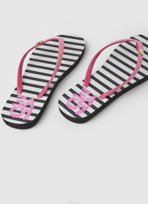 Pepe Jeans Rake Love Beach Flip Flops Women Black Z22X706
