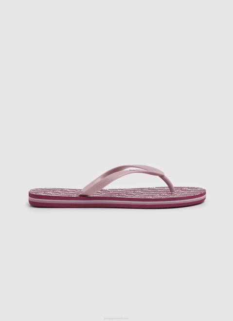 Pepe Jeans Rake Play Beach Flip Flops Women Dusty Red Z22X698