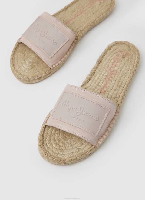 Pepe Jeans Siva Berry Leather Sandals Women Nude Z22X681