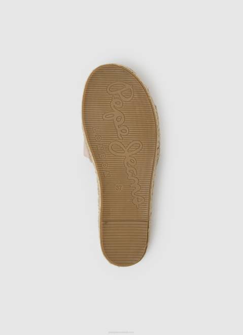 Pepe Jeans Siva Berry Leather Sandals Women Nude Z22X681