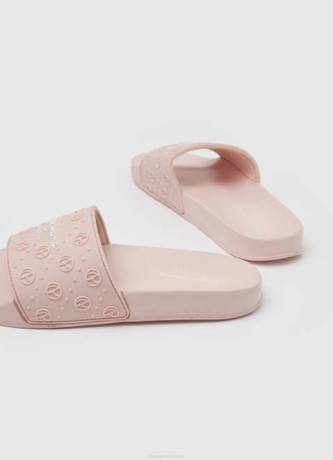 Pepe Jeans Slider Plain Beach Flip Flops Women Light Pink Z22X689