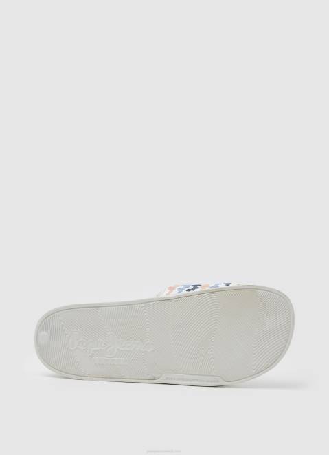 Pepe Jeans Slider Set Beach Flip Flops Women Off White Z22X691
