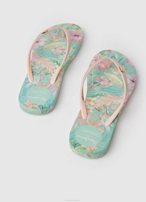 Pepe Jeans Tropical Rake Beach Flip Flops Women Mojito Z22X703