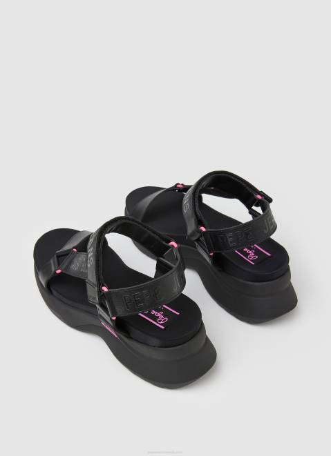 Pepe Jeans Venus Ace Trek Sandals Women Black Z22X687