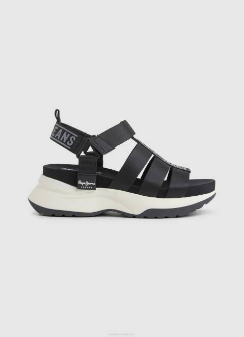 Pepe Jeans Venus Point Trek Sandals Women Black Z22X686