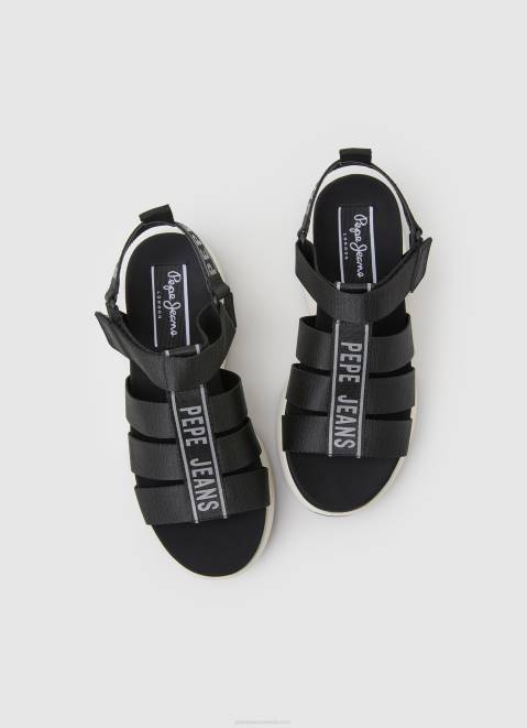 Pepe Jeans Venus Point Trek Sandals Women Black Z22X686