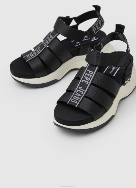 Pepe Jeans Venus Point Trek Sandals Women Black Z22X686