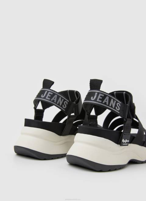 Pepe Jeans Venus Point Trek Sandals Women Black Z22X686