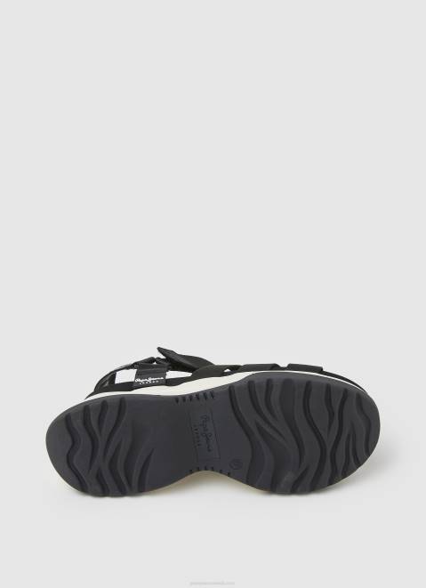 Pepe Jeans Venus Point Trek Sandals Women Black Z22X686