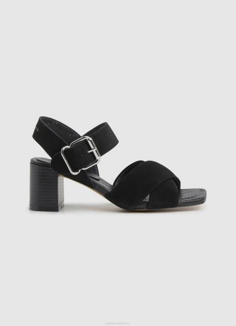 Pepe Jeans Altea Basic Suede Sandals Women Black Z22X648