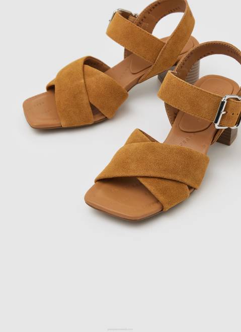 Pepe Jeans Altea Basic Suede Sandals Women Cognac Z22X649
