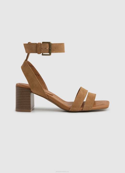 Pepe Jeans Altea Smart Suede Sandals Women Tobacco Z22X642