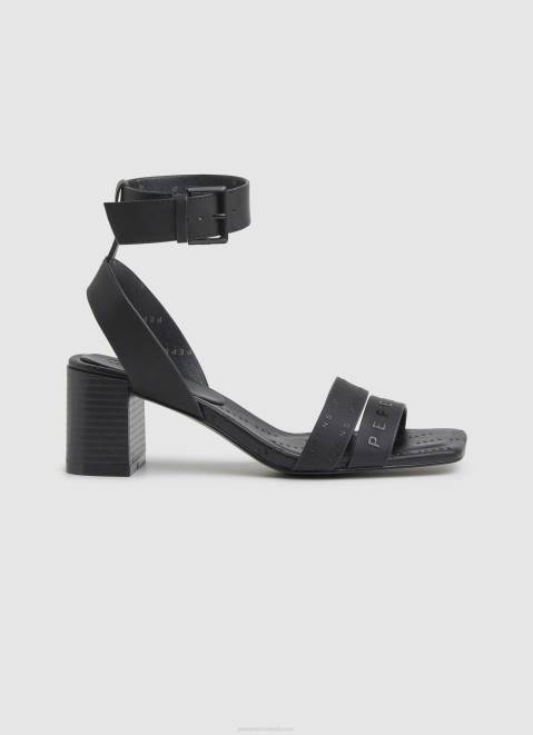 Pepe Jeans Altea Young Block Sandals Women Black Z22X641