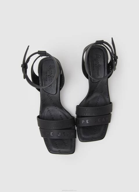 Pepe Jeans Altea Young Block Sandals Women Black Z22X641
