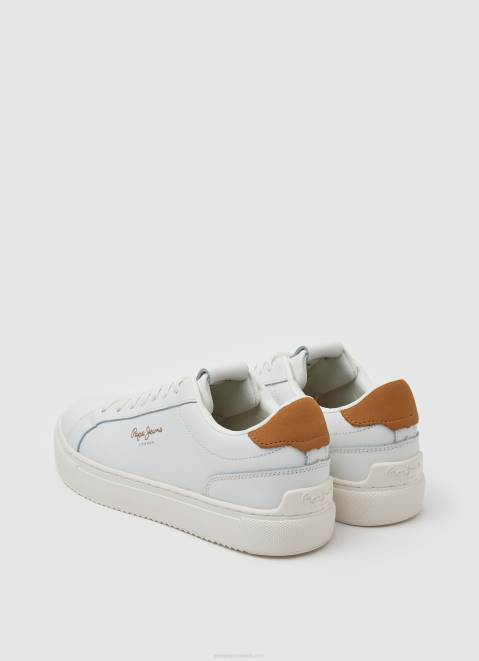 Pepe Jeans Adams Basic Leather Sneakers Women White Z22X585