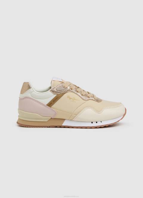 Pepe Jeans Albal London Running Sneakers Women Gold Z22X609