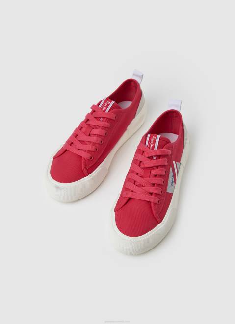 Pepe Jeans Allen Flag Vulcanized Sneakers Women Fresa Z22X628
