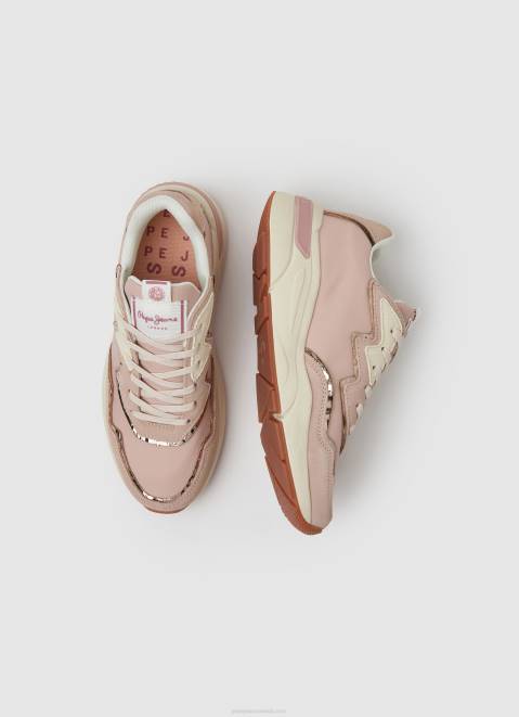 Pepe Jeans Arrow Light Combined Sneakers Women Pink Z22X601