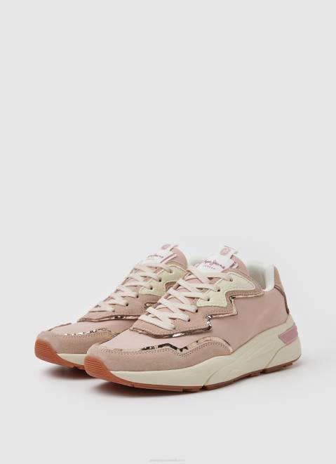 Pepe Jeans Arrow Light Combined Sneakers Women Pink Z22X601