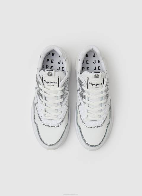 Pepe Jeans Arrow Marlow Combined Sneakers Women White Z22X600
