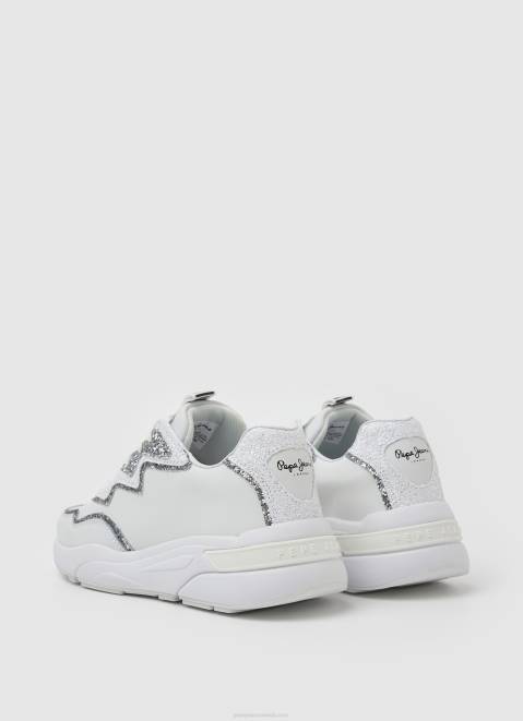 Pepe Jeans Arrow Marlow Combined Sneakers Women White Z22X600
