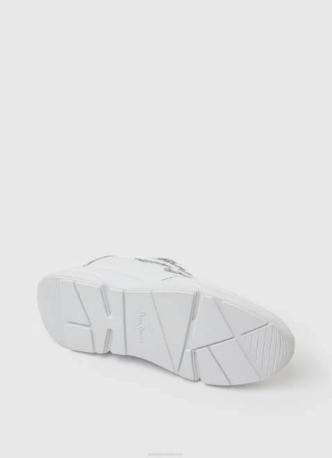 Pepe Jeans Arrow Marlow Combined Sneakers Women White Z22X600