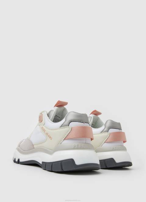 Pepe Jeans Banksy Plain Combined Sneakers Women White Z22X581