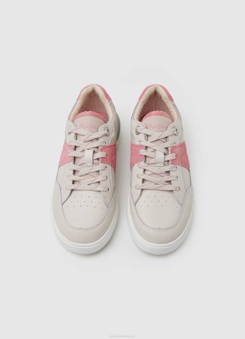 Pepe Jeans Baxter Colors Combined Sneakers Women Light Peach Z22X603