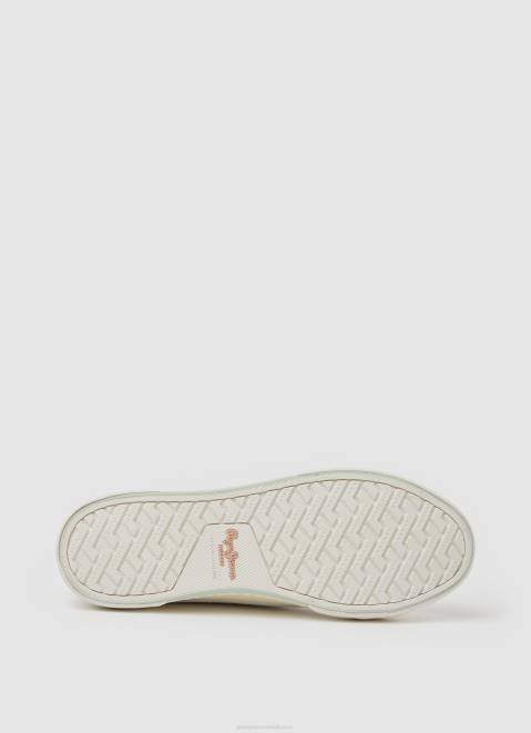 Pepe Jeans Brady Bandan Canvas Sneakers Women White Z22X632
