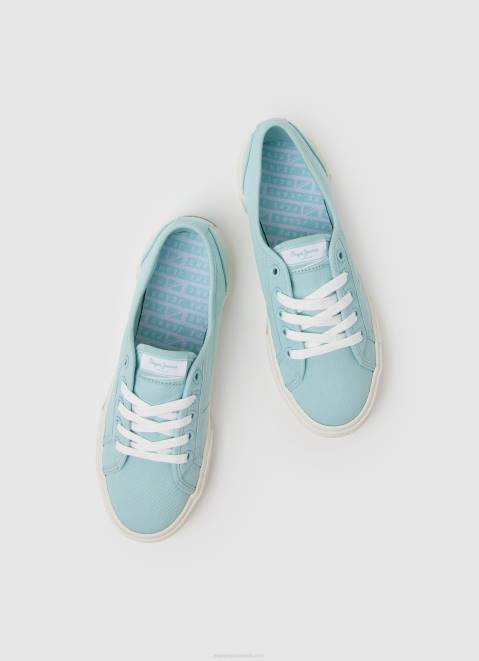 Pepe Jeans Brady Basic Sneakers Women Light Water Green Z22X631