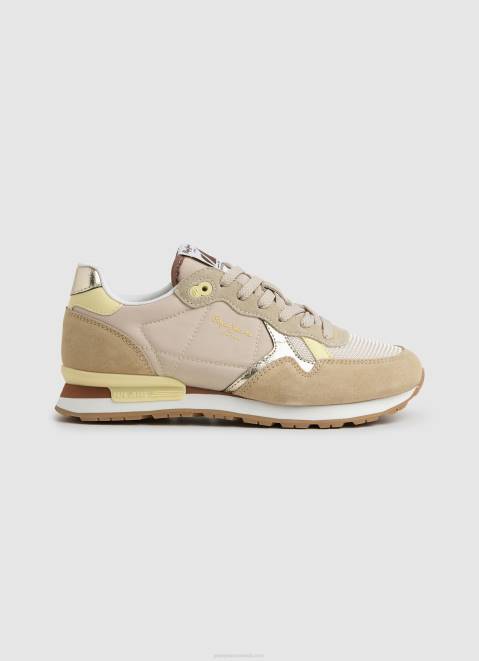 Pepe Jeans Brit Heritage Combined Sneakers Women Off Lace Z22X616