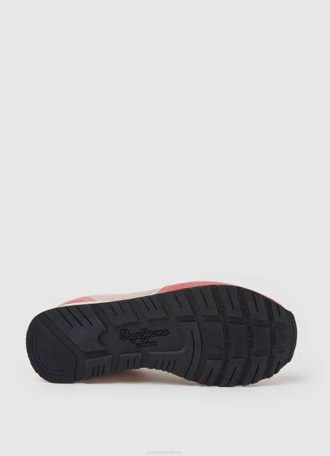 Pepe Jeans Brit Heritage Combined Sneakers Women Pink Z22X614