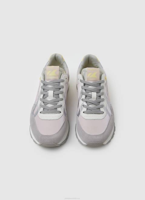 Pepe Jeans Brit Print Combined Sneakers Women Soft Pink Z22X587