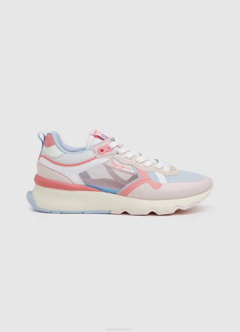 Pepe Jeans Brit Pro Bright Running Sneakers Women Soft Pink Z22X575