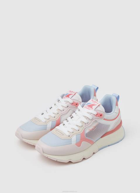 Pepe Jeans Brit Pro Bright Running Sneakers Women Soft Pink Z22X575