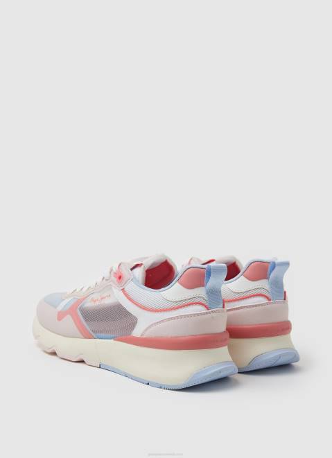 Pepe Jeans Brit Pro Bright Running Sneakers Women Soft Pink Z22X575